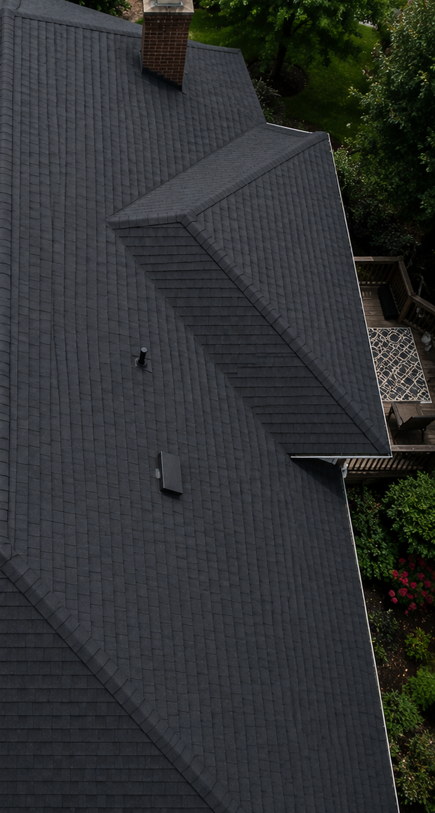 The same roof after rejuvenation treatment